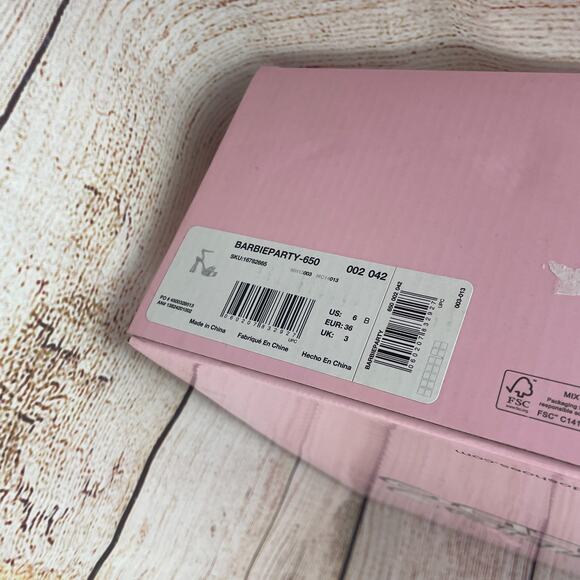 Aldo X Barbie Party 650 Womens Sz 6B Platform Sandals Heels Pink - Picture 12 of 12